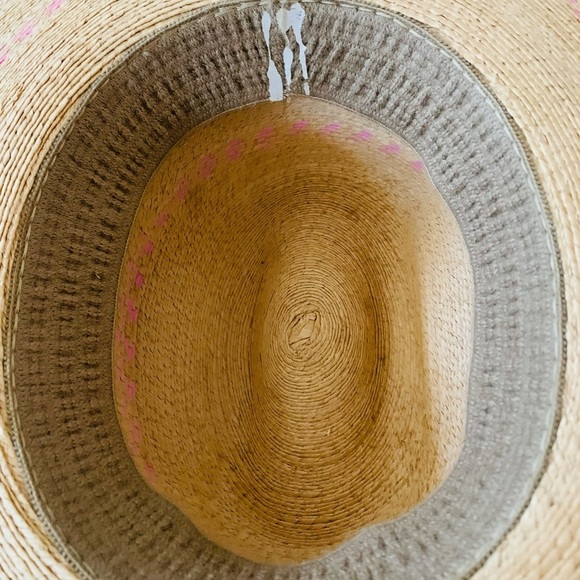 Begonia Sun Hat in Neon Pink Lanyard with Rose Quartz Toggle  Straw Sun Hat with Pink Band